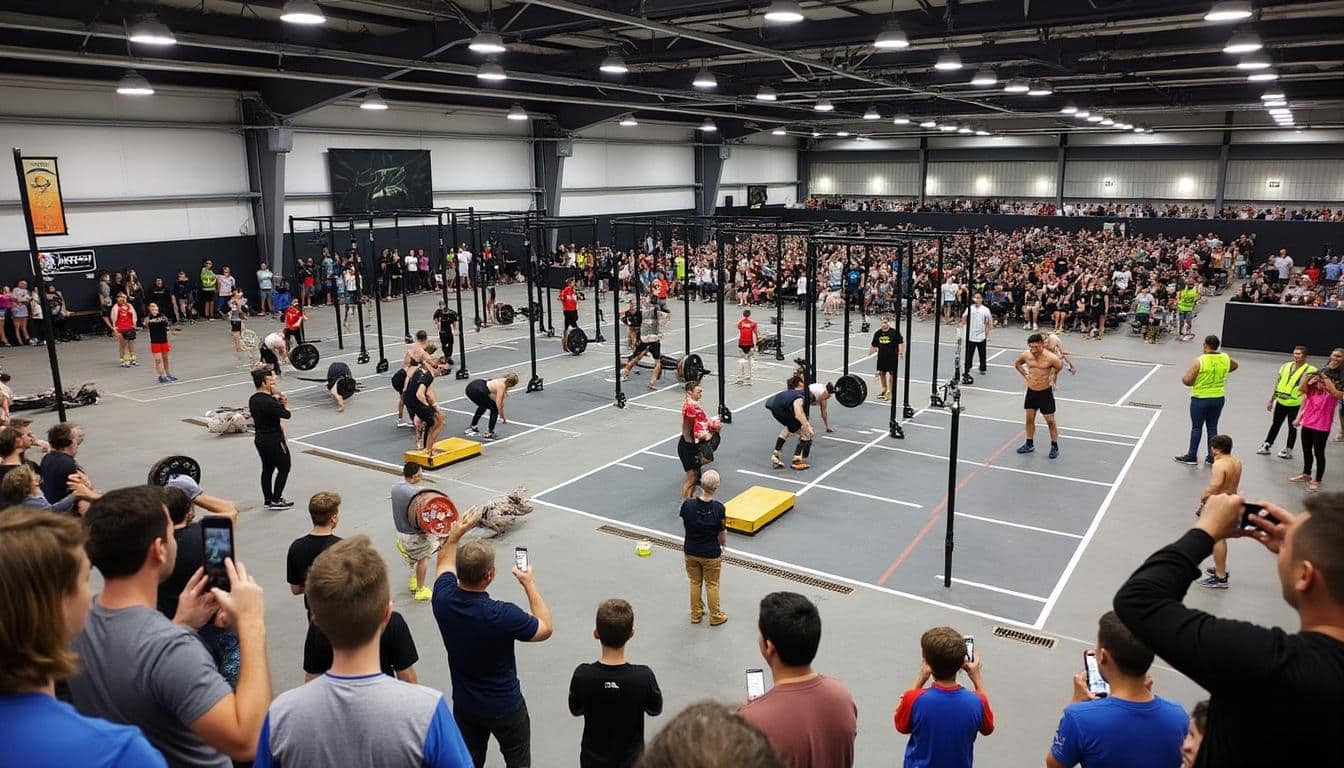 assistez à une compétition dynamique de crossfit® à la soucoupe, réunissant plus de 230 athlètes passionnés. ne manquez pas cet événement incontournable pour vivre l'énergie et la détermination des meilleurs compétiteurs.