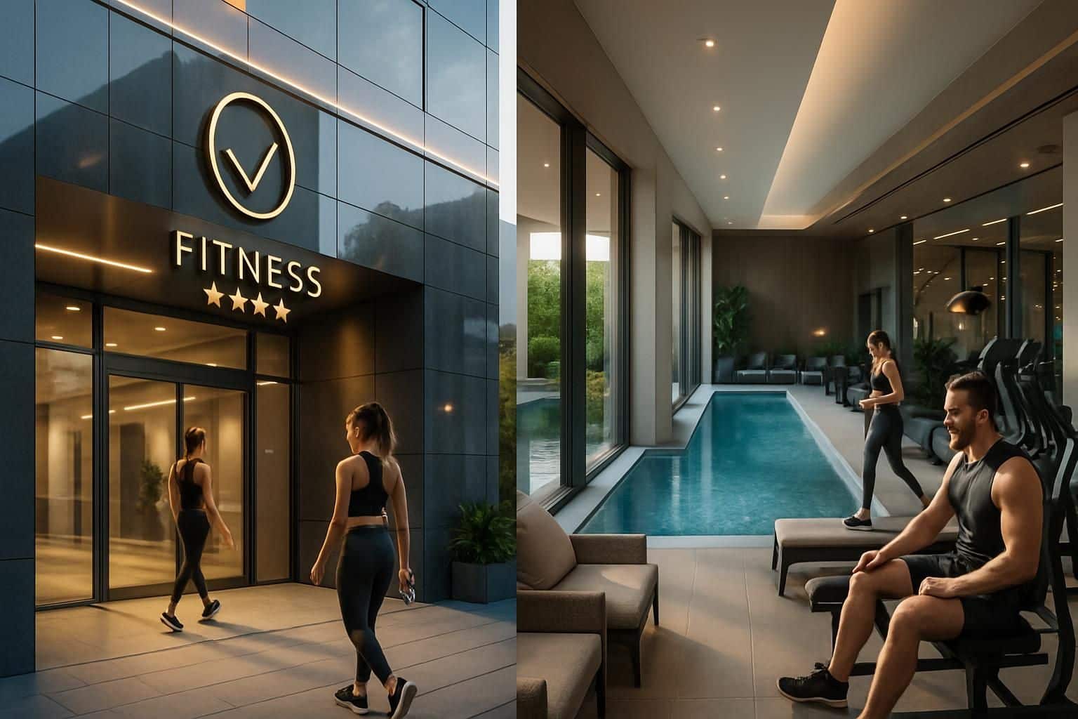 découvrez l'évolution de fitness club avec une nouvelle étoile ajoutée à son club 4 étoiles et le prestige 5 étoiles de son annexe, pour une expérience sportive de haute qualité.