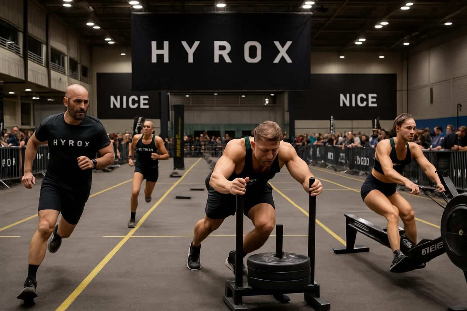 découvrez l'hyrox à nice où 17 000 athlètes s'affrontent dans une compétition unique au palais des expositions. plongez au cœur de cet événement sportif exceptionnel !