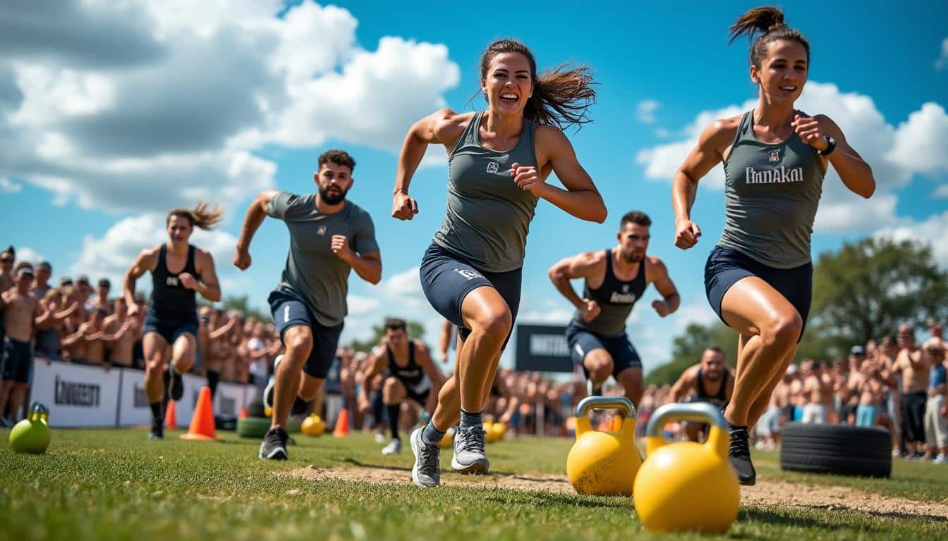 le crossfit kanaka de replonges accueille 150 athlètes à pont-de-veyle pour un événement hyrox intense alliant force et endurance, une compétition sportive à ne pas manquer.