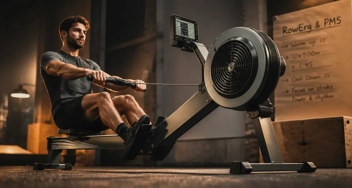Rameur concept2 RowErg en salle de sport